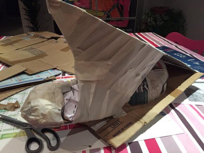 Cardboard and Tape Structure