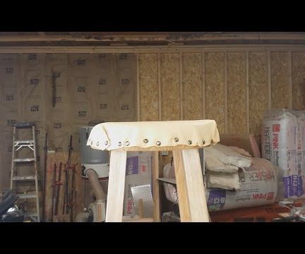 How to Unprofessionally Upholster a Stool