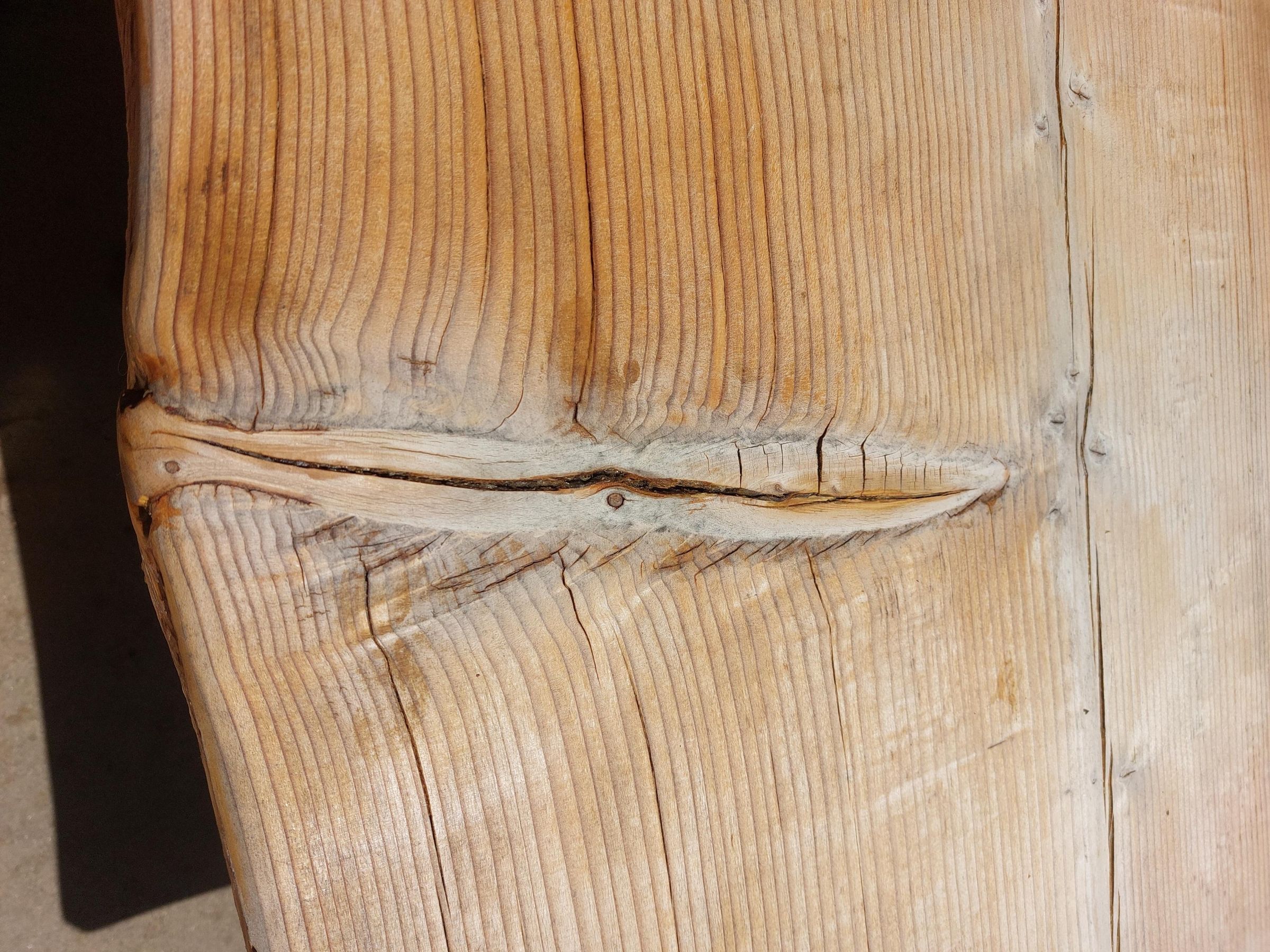 Patio Table With Cinder Block Legs and Beeswax Finish (Benches Included