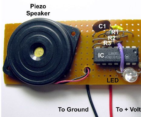 Voltage Probe with Tone and LED Outputs
