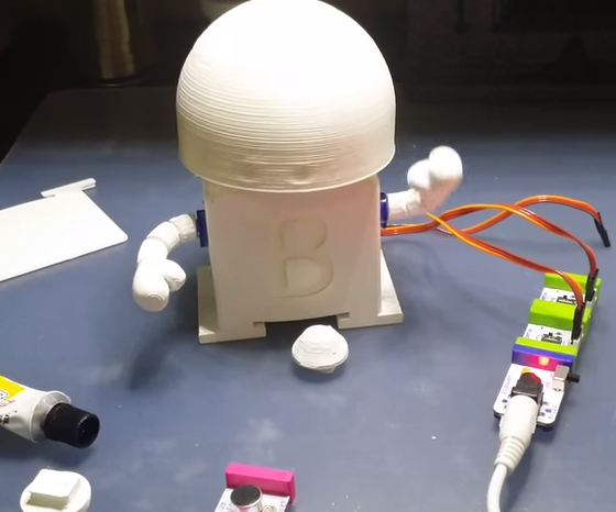 DIY 3-D Printer Servo Robot (BarnabasBot)