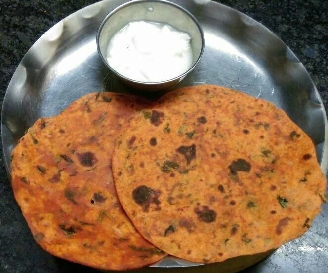 Fenugreek Leaves Paratha ( Flat Bread)