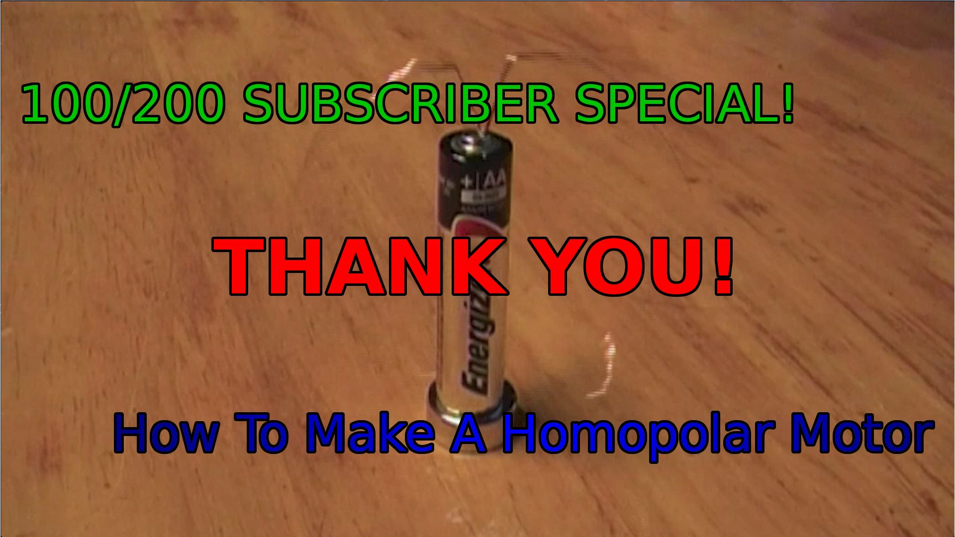 How To Make A HomoPolar Motor