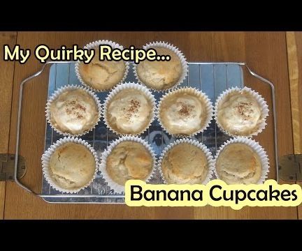 Super Easy No-Mixer Banana Cupcakes - Egg-less & Dairy-free 