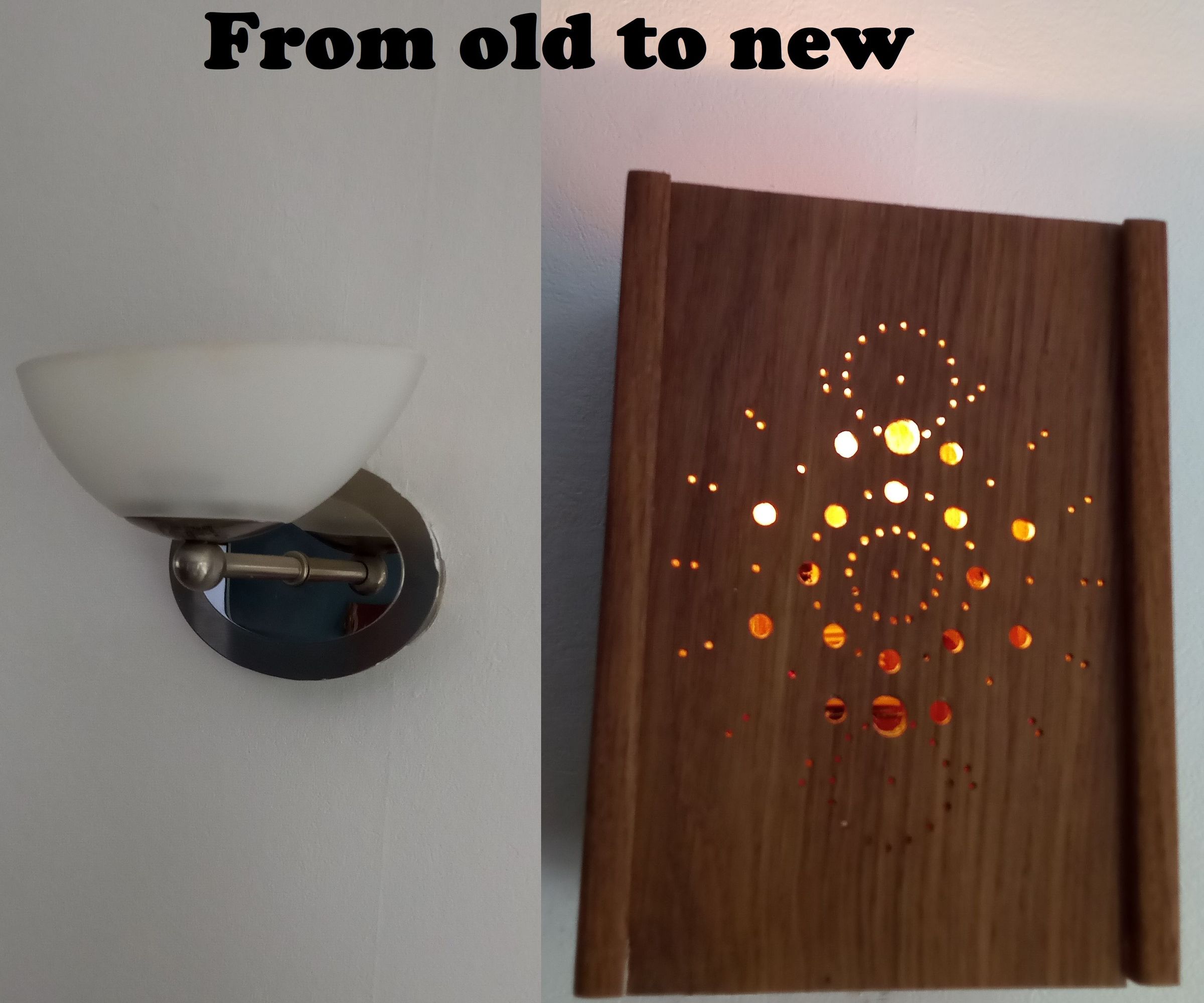 Wall Light With Interchangeable Front