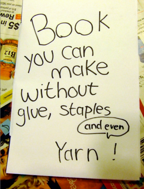how to make paper book without staples