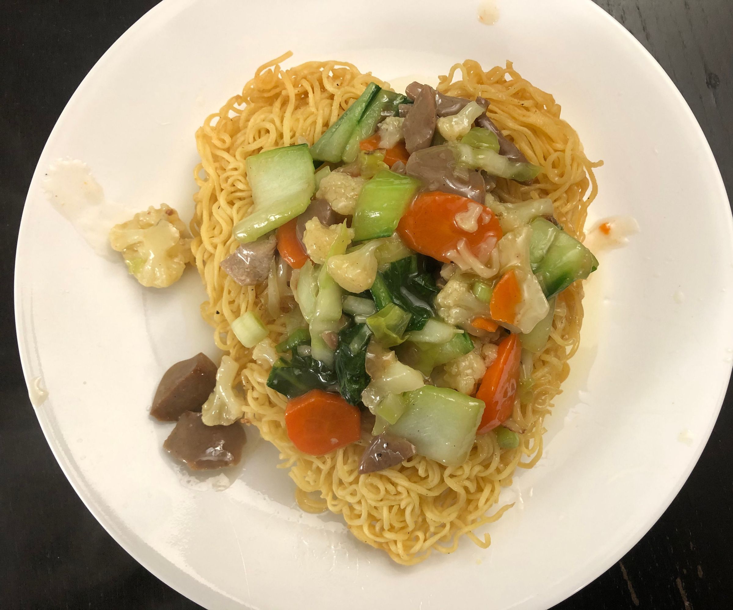 I Fu Mie (Crispy Noodle) With Heart Shape 