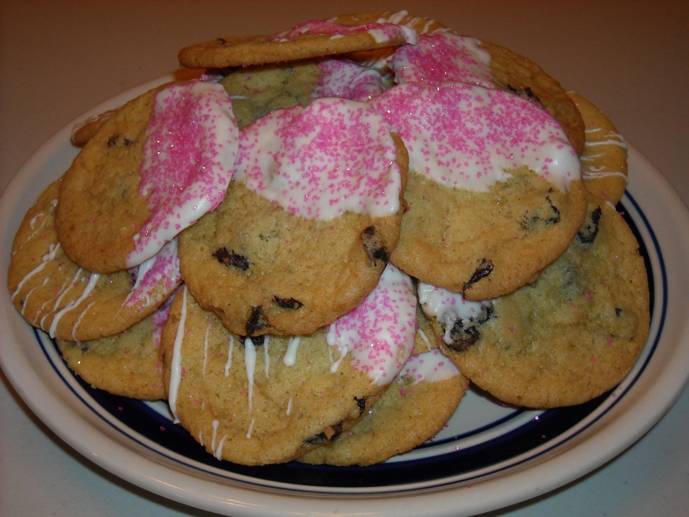 Chewy White Chocolate Cherry Cookies