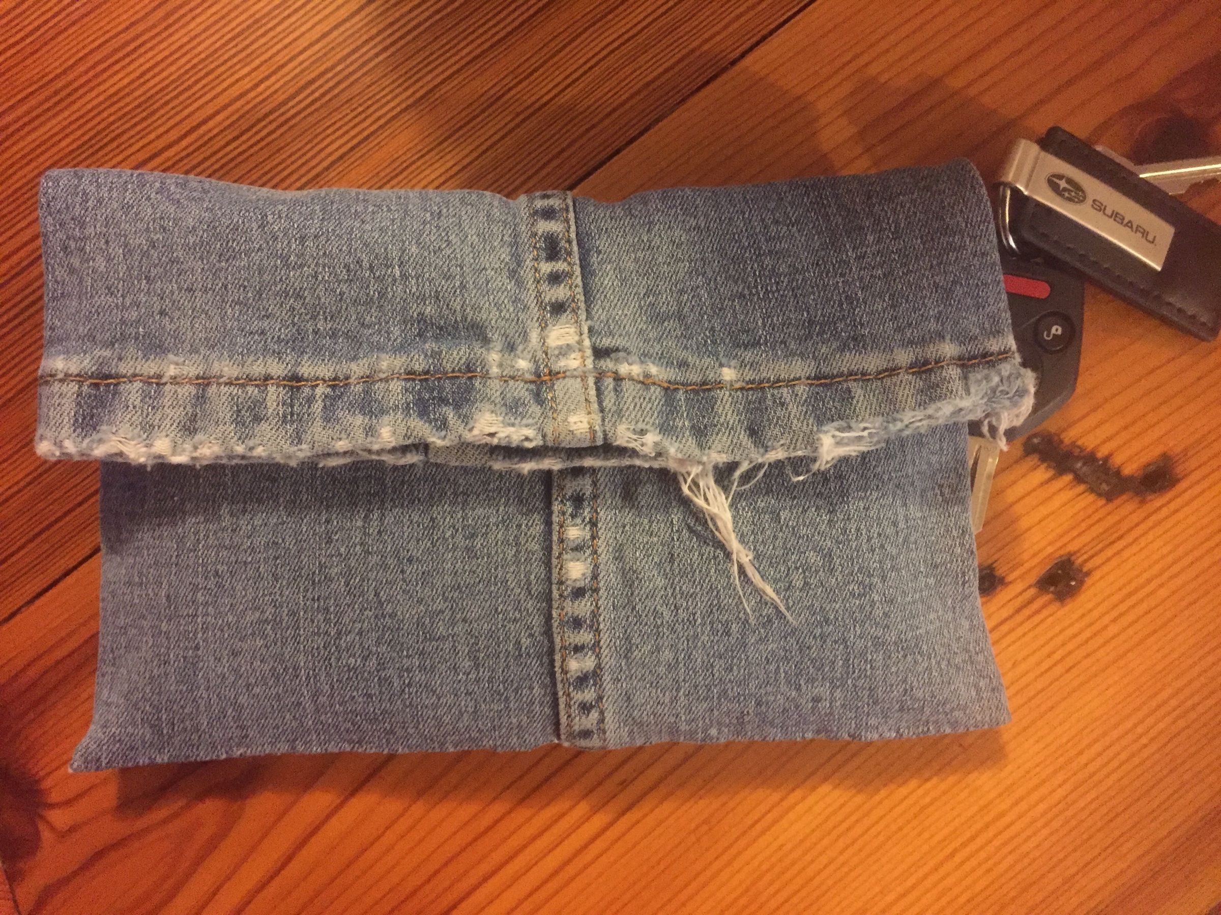 Recycled Blue Jean Bag