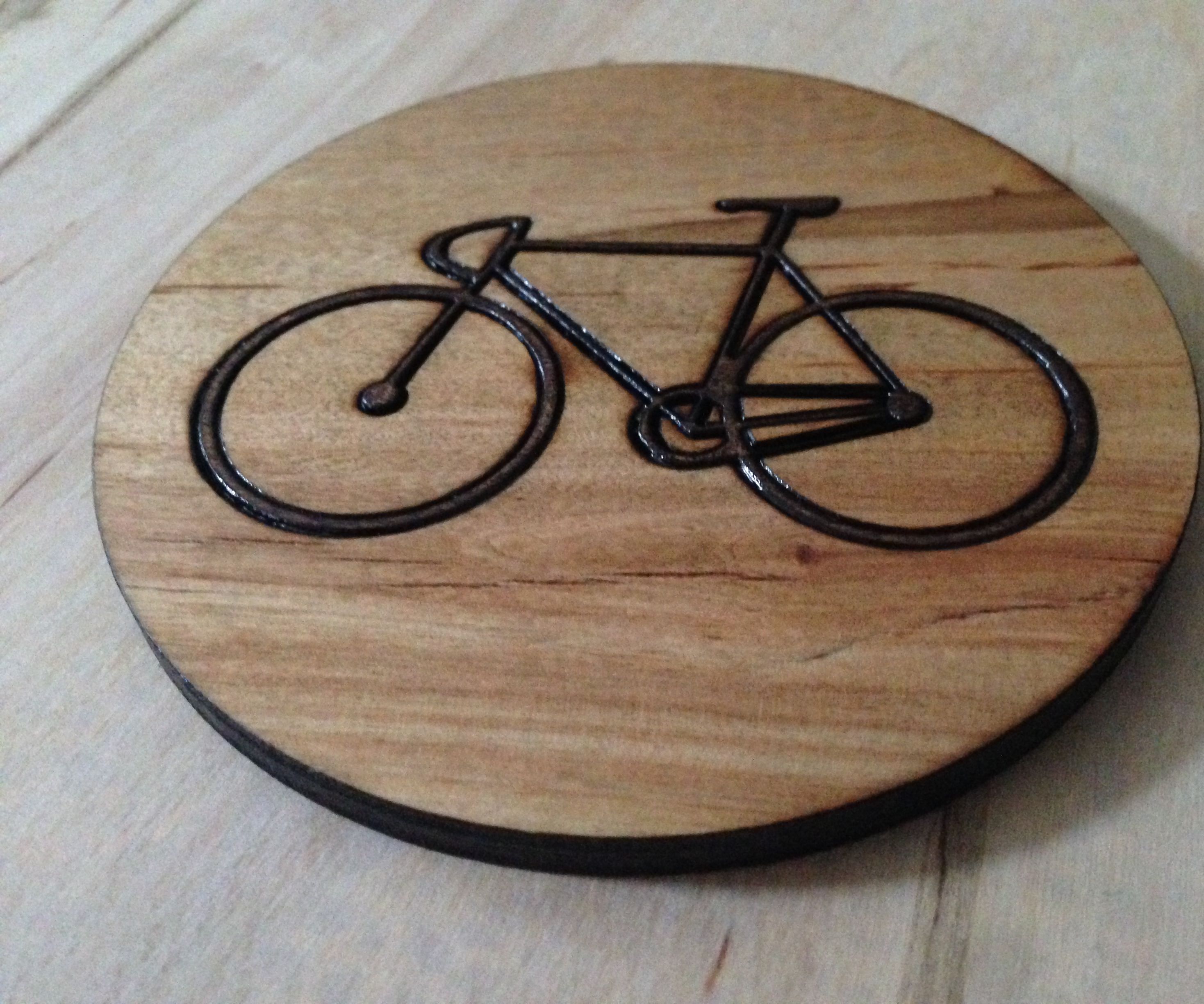 Inlay Bike Coaster