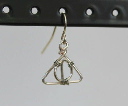Deathly Hallows Wire Earrings