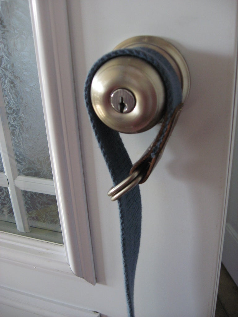 Use A Belt To Hold Door Open 3 Steps Instructables Use A Belt To Hold Door Open 3 Steps Instructables