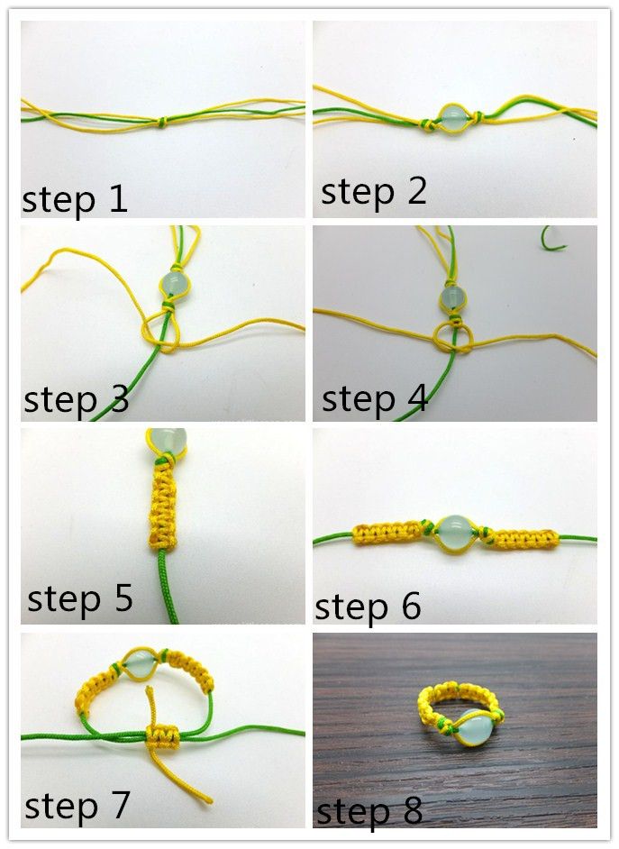 “easy Life” Blue Chalcedony Beads DIY Rings