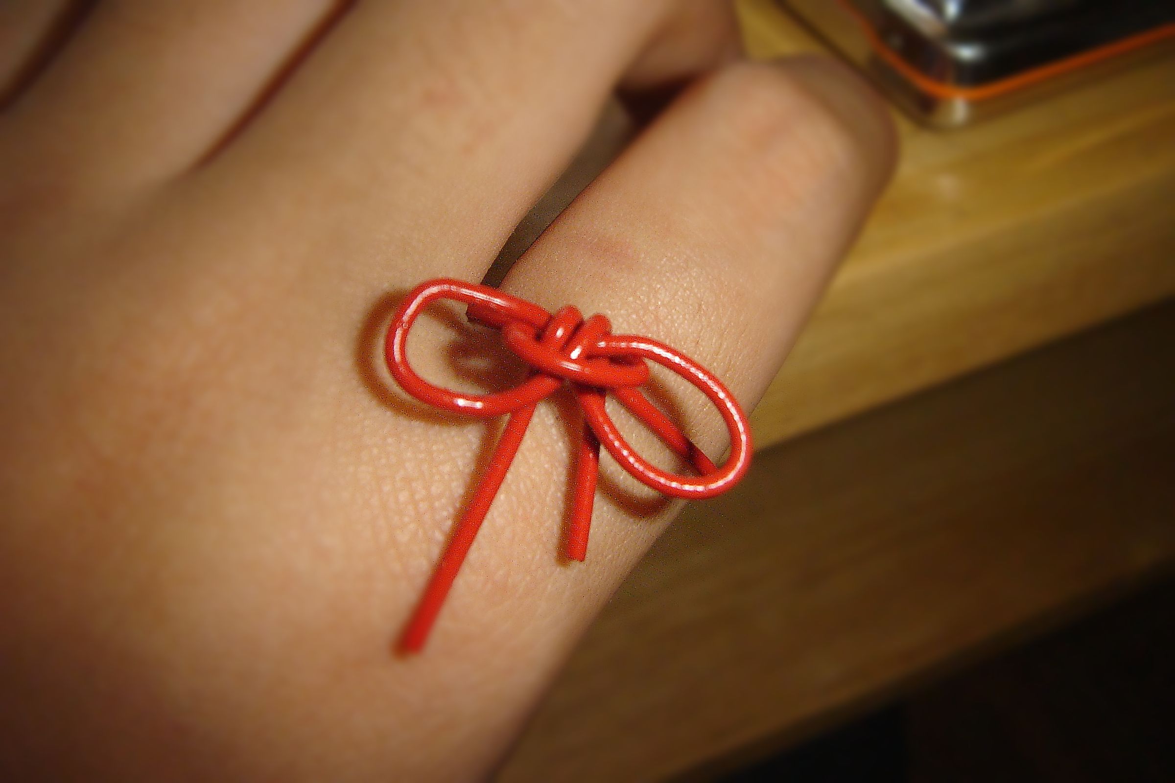 Paperclip Bow Ring