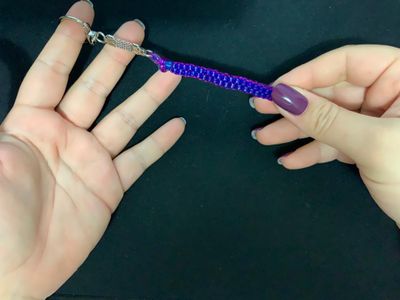 Scoobie Keychain Using Square Stitch  