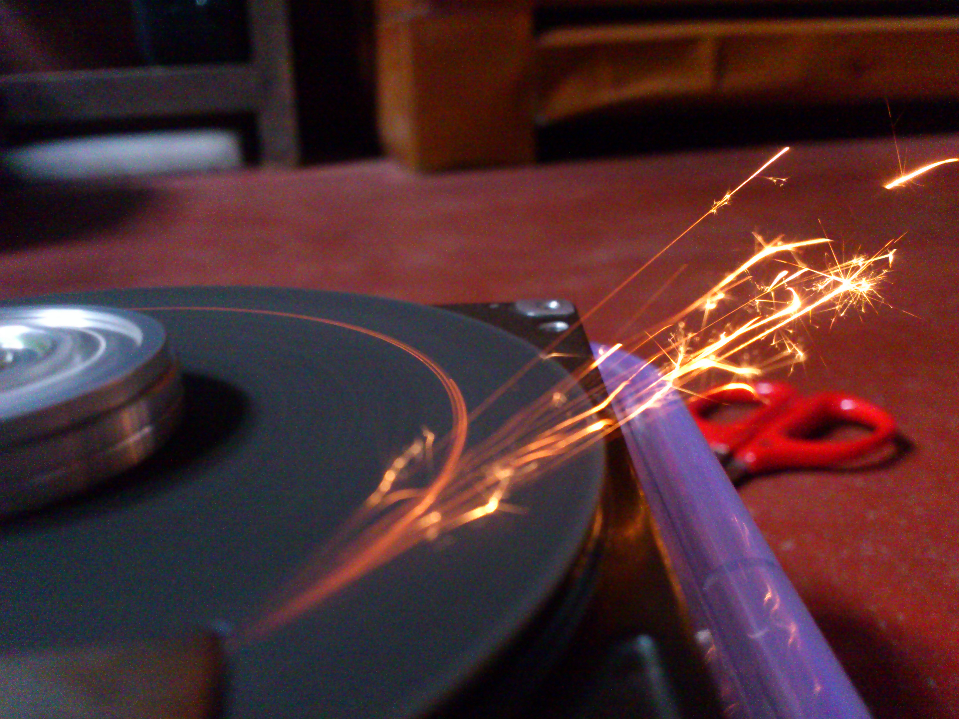 Portable HDD Grinder