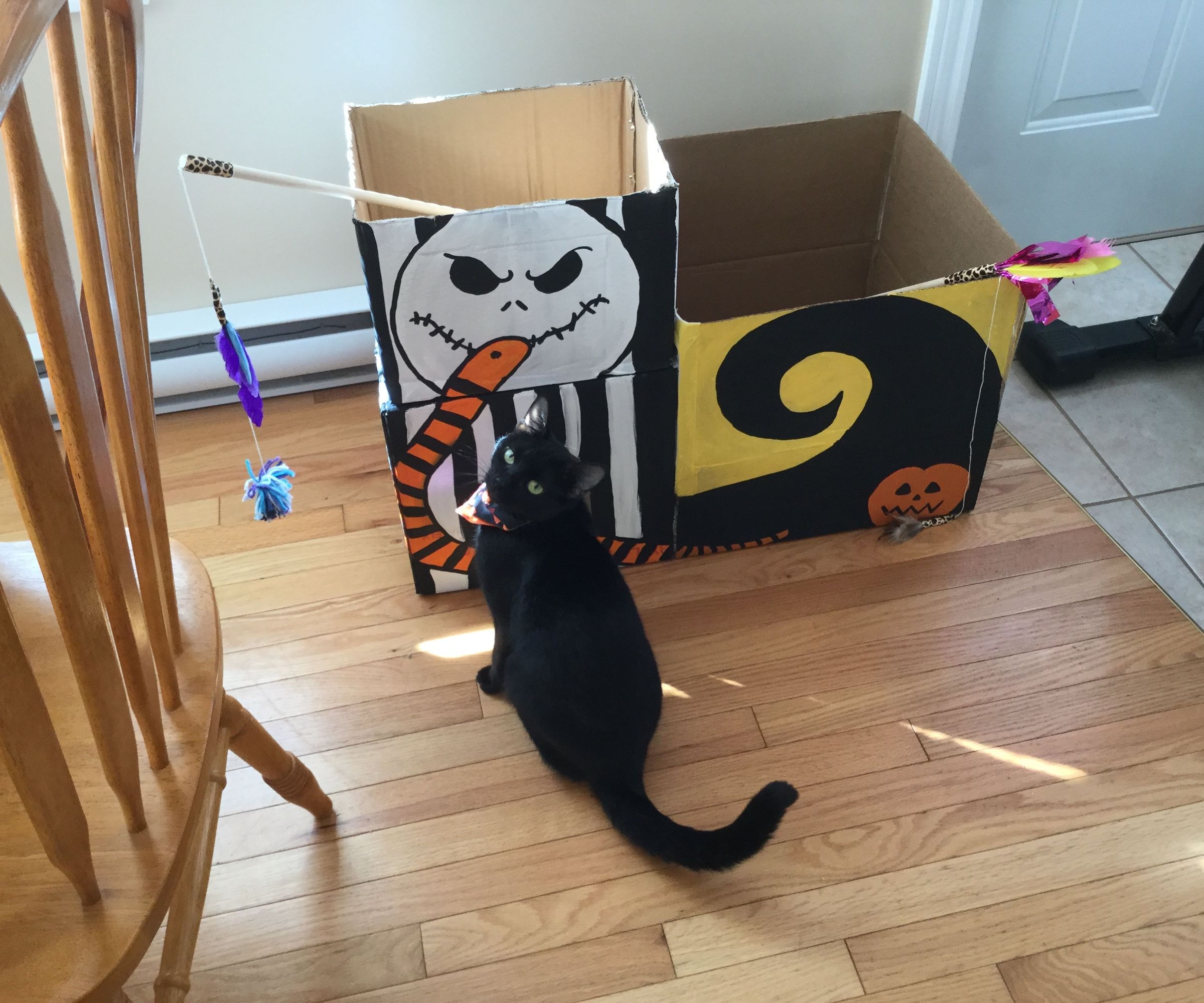 DIY Nightmare Before Christmas Cat House