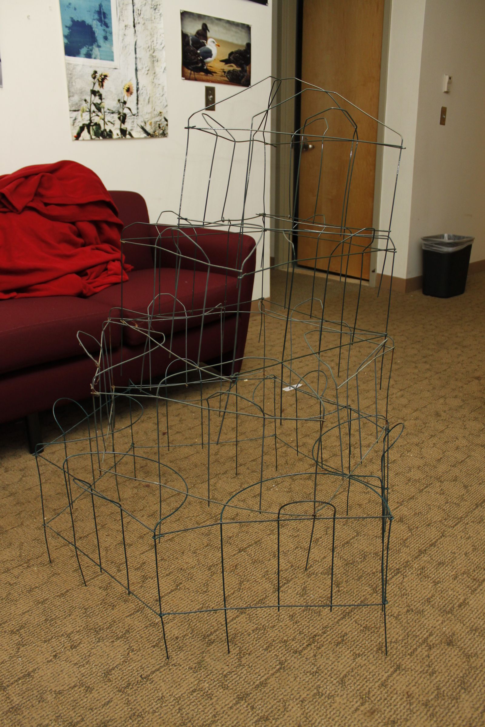 DIY Trellice Tower From Decorative Garden Fencing
