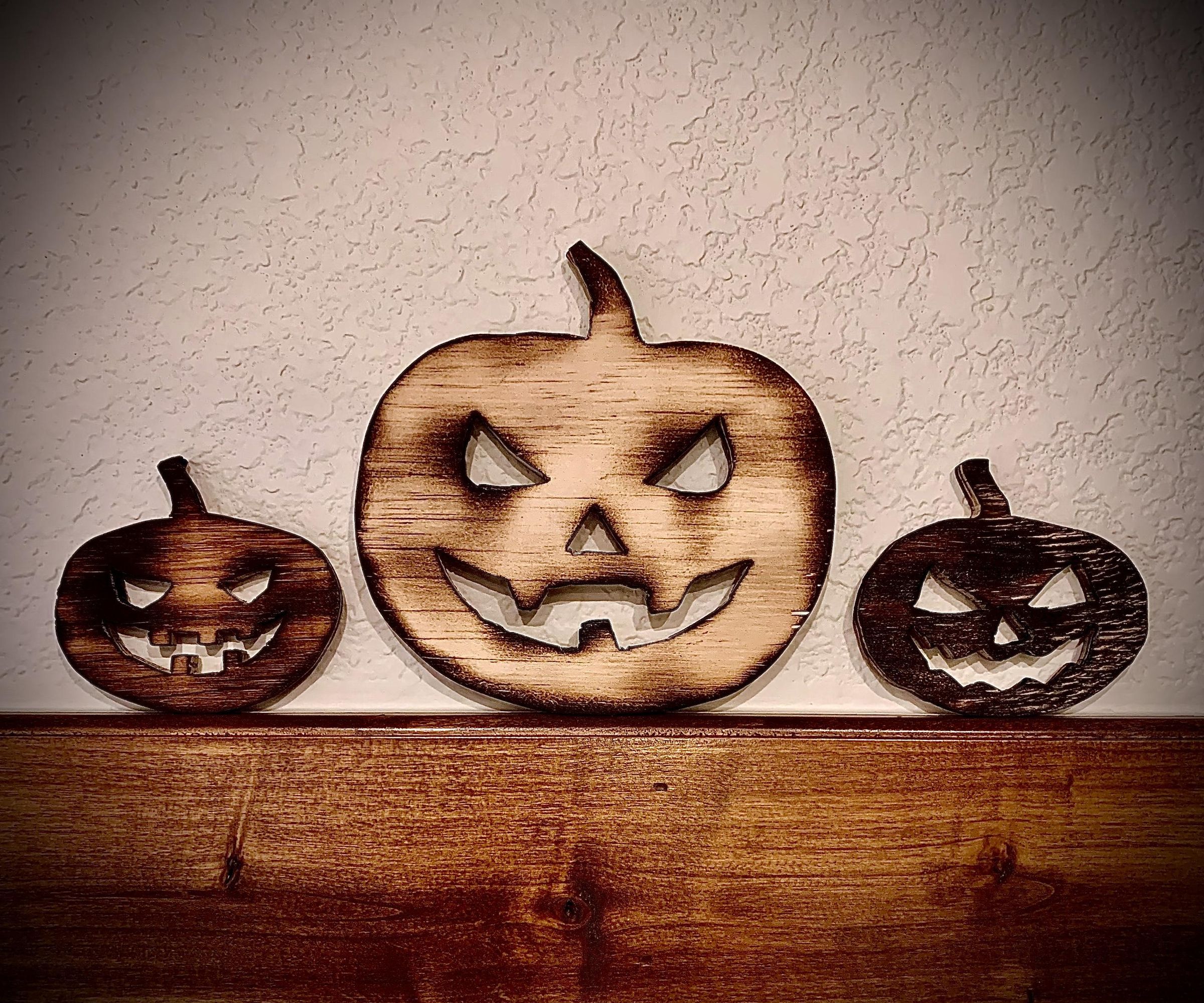 Wooden Pumpkin Decorations