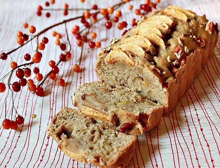 Apple Bread with Toasted Pecans