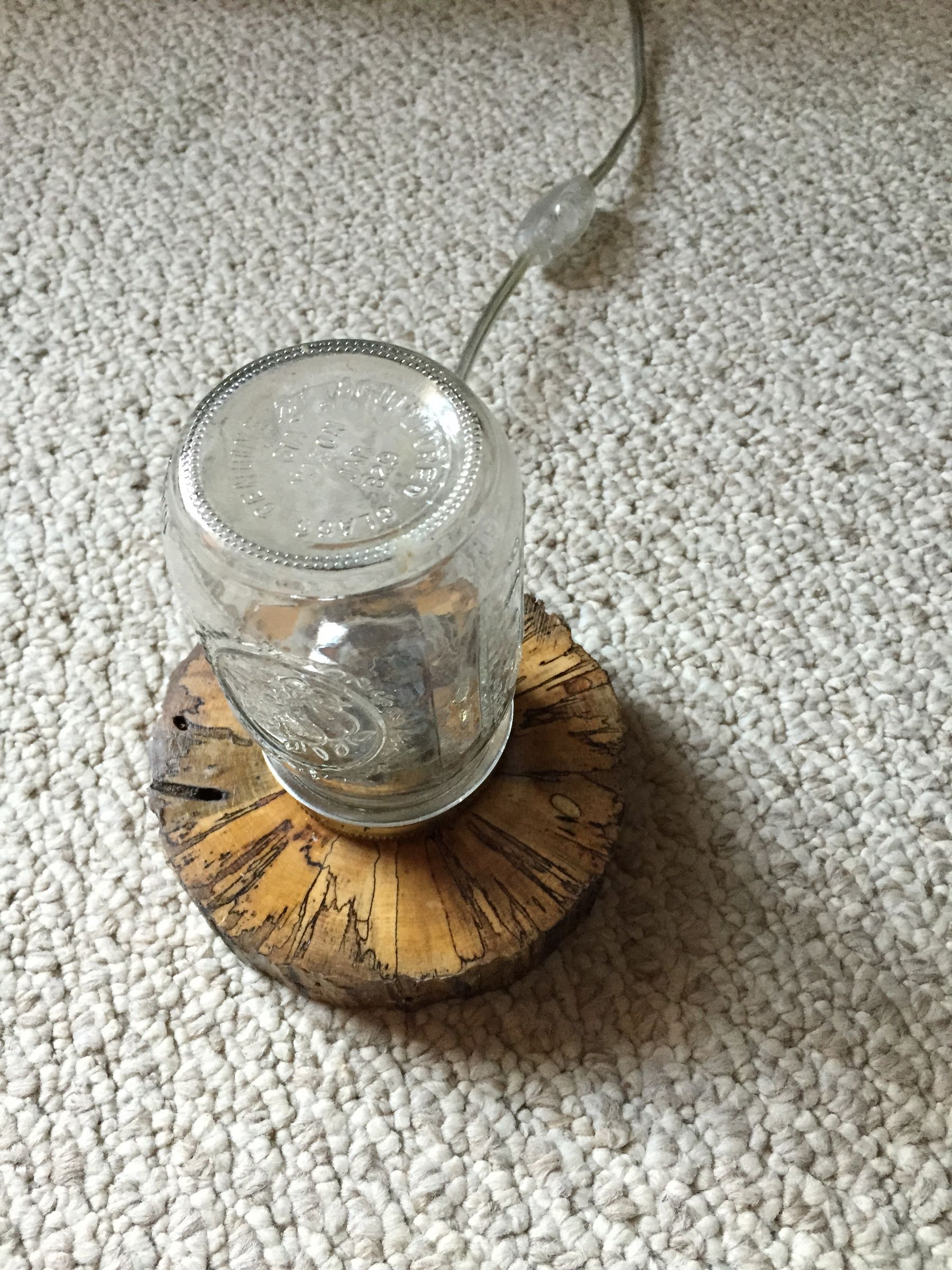 Jar on a Log