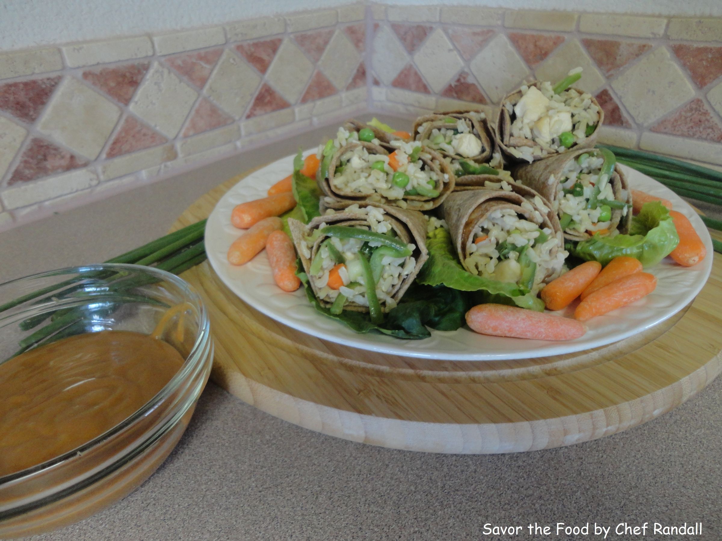 Oriental Chicken Wraps