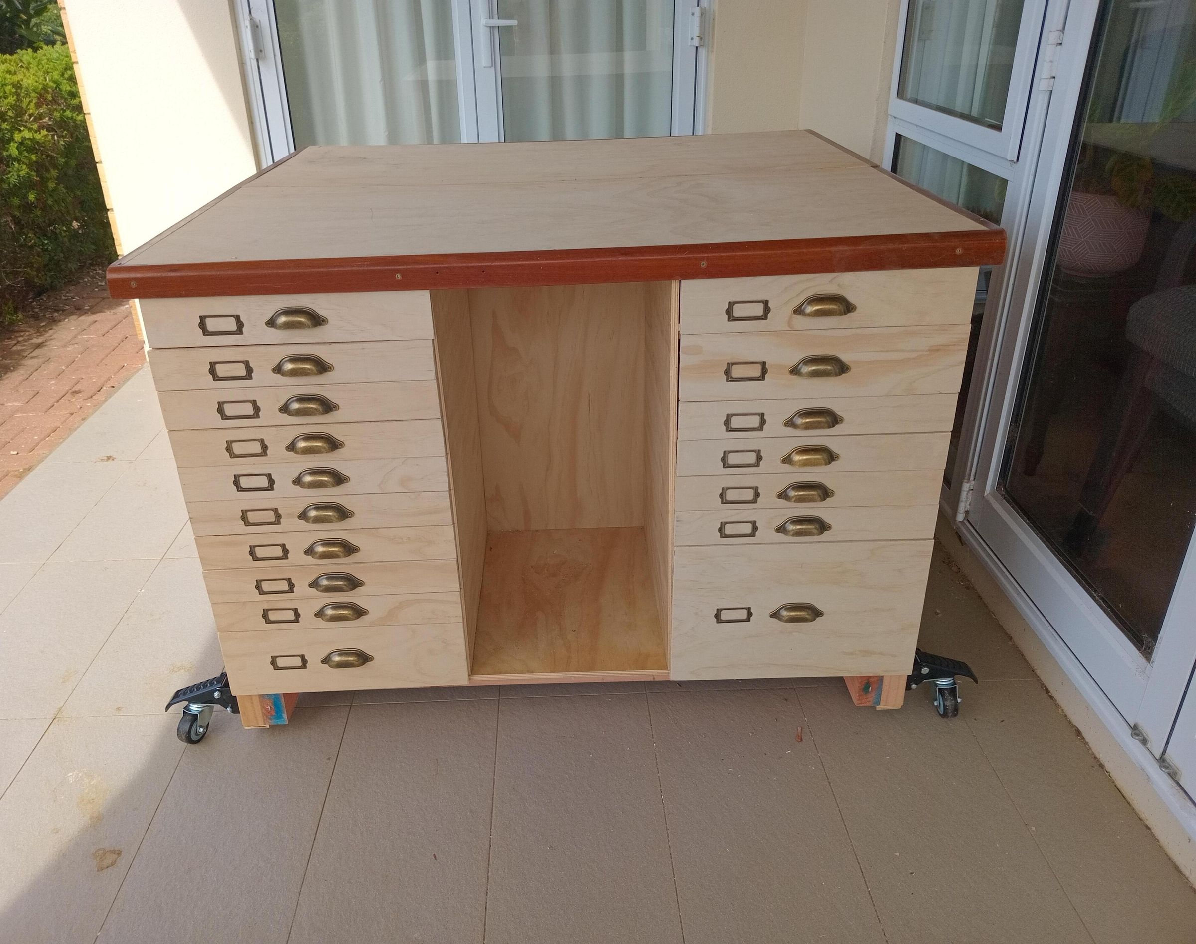 A New Workbench With Storage