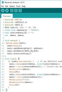Programing Code for Receiver