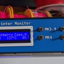 3D Printer Monitor With LCD for Up to Four 3D Printers (via Wifi or Octoprint)