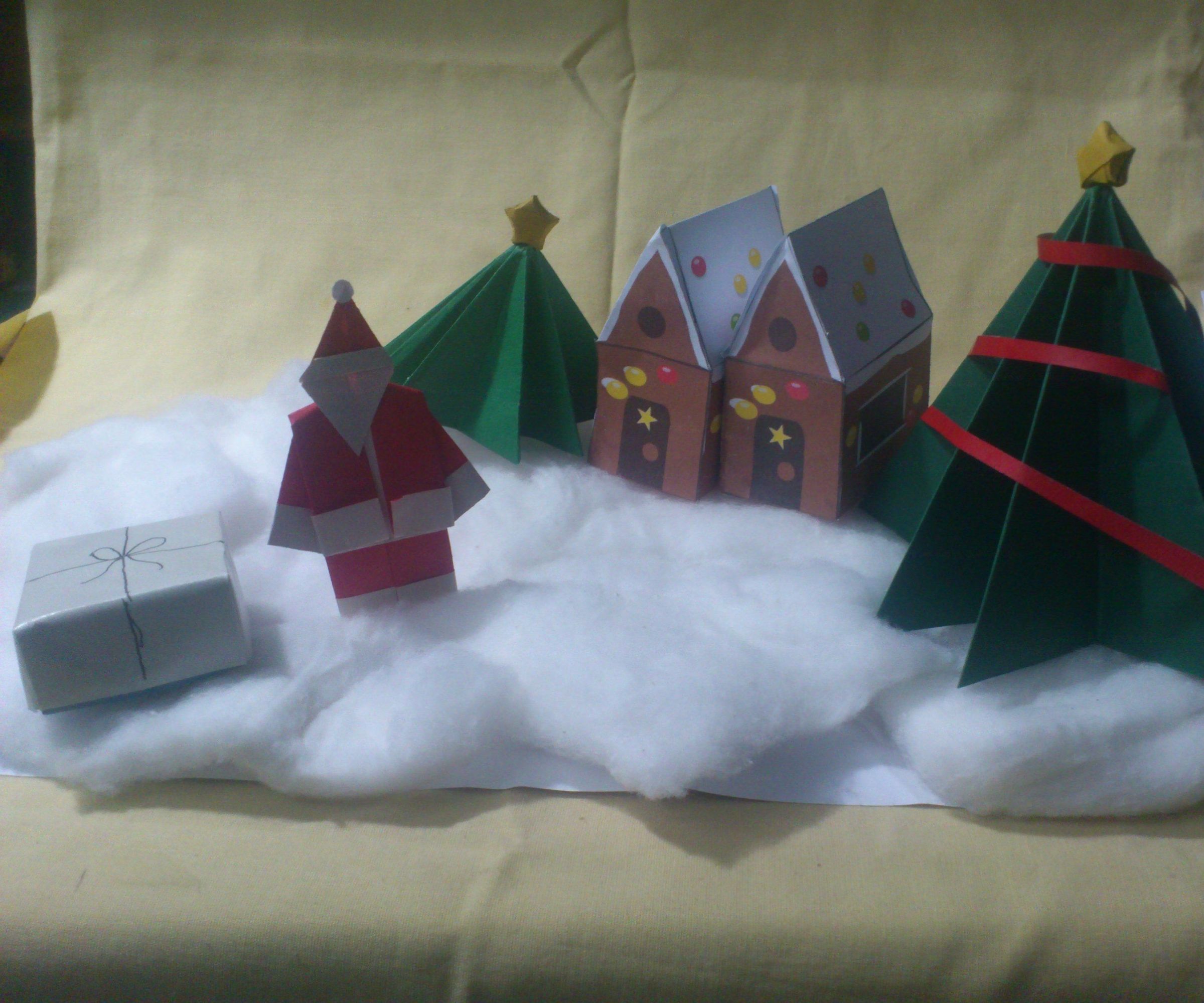 Paper Santa's village!