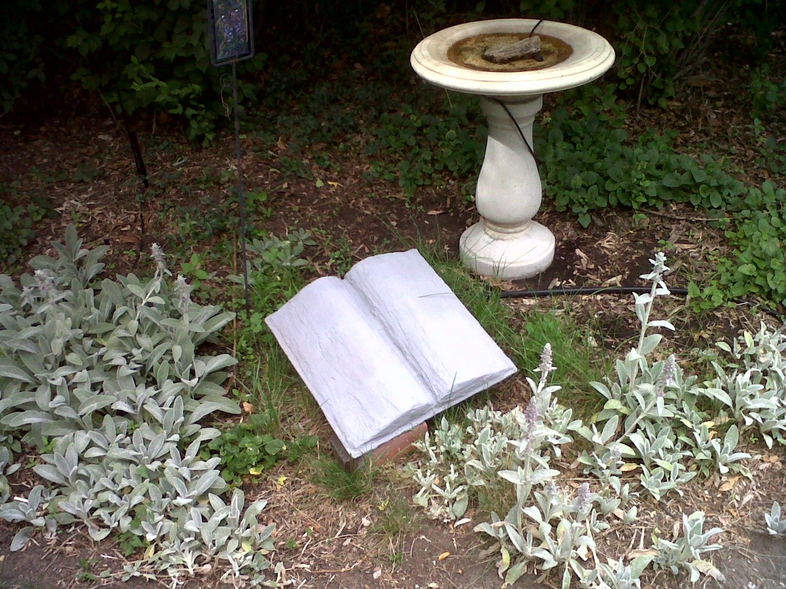 Faux Cement Garden Memorial