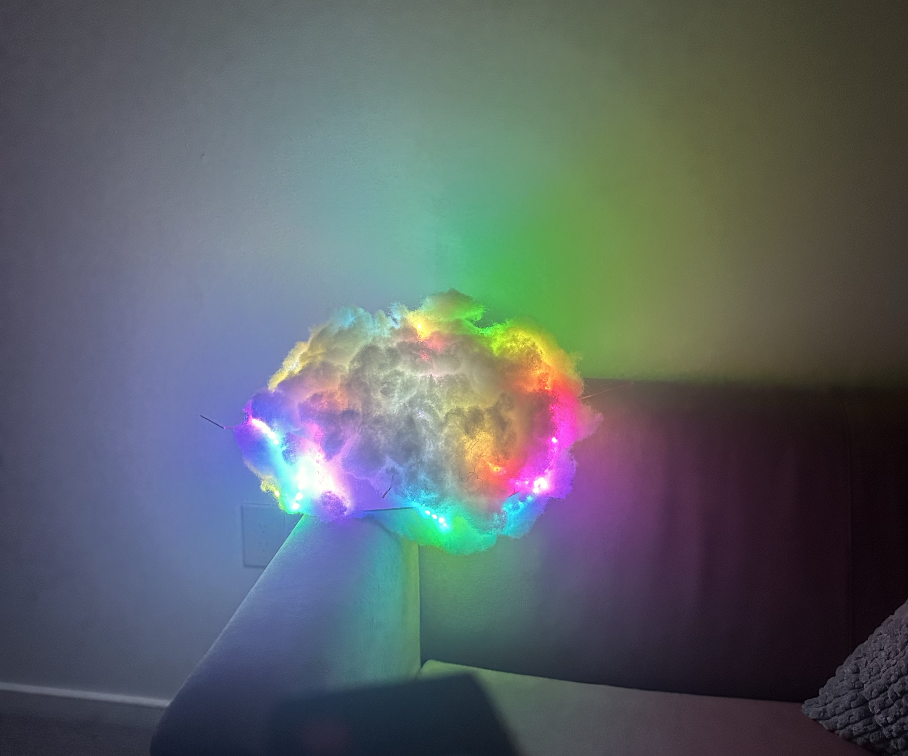 DIY Cloud Lamp With Sound & IR Remote