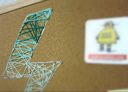 String Art Cork Board