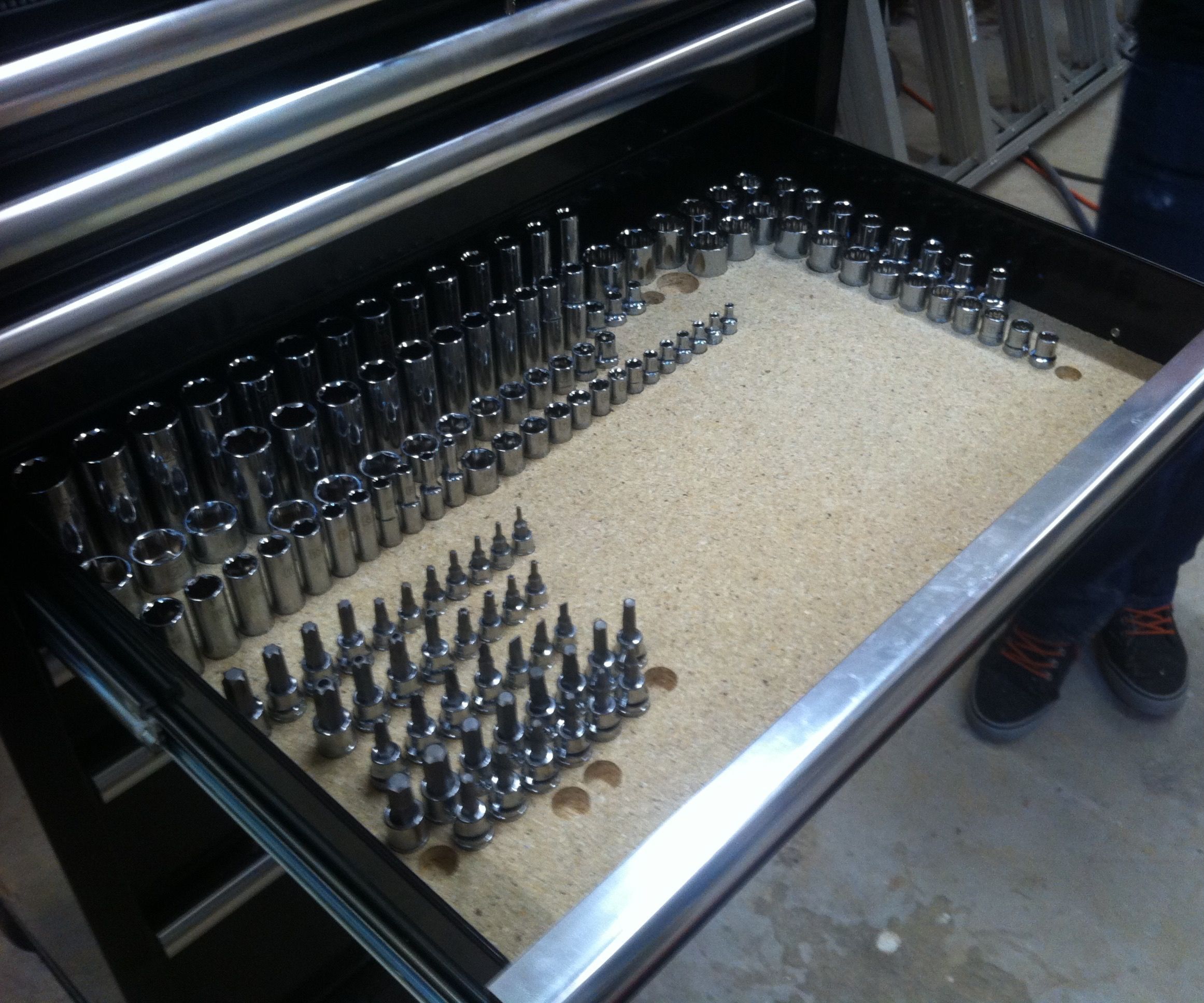 CNC Socket Holder Organising Tray