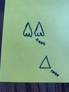 Trace and Cut Turkey Nose and Feet 