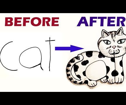 How to Draw a Cat From the Word Cat 