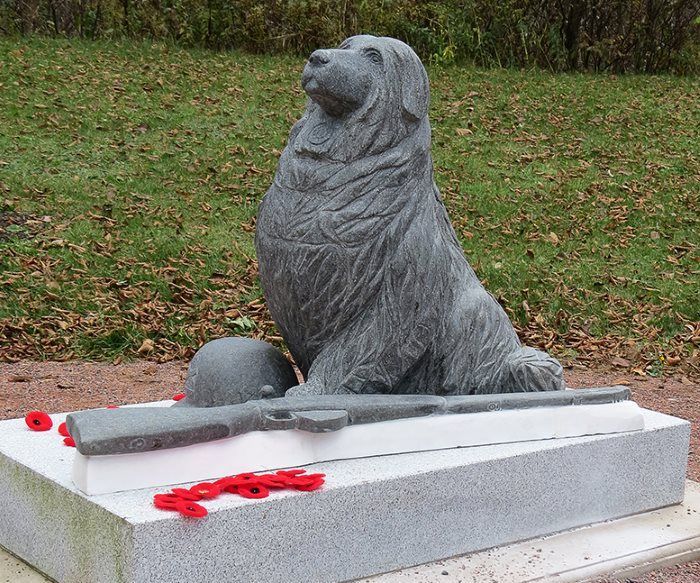Stone Carving: "Forgotten Heroes", Repair for Remembrance Day