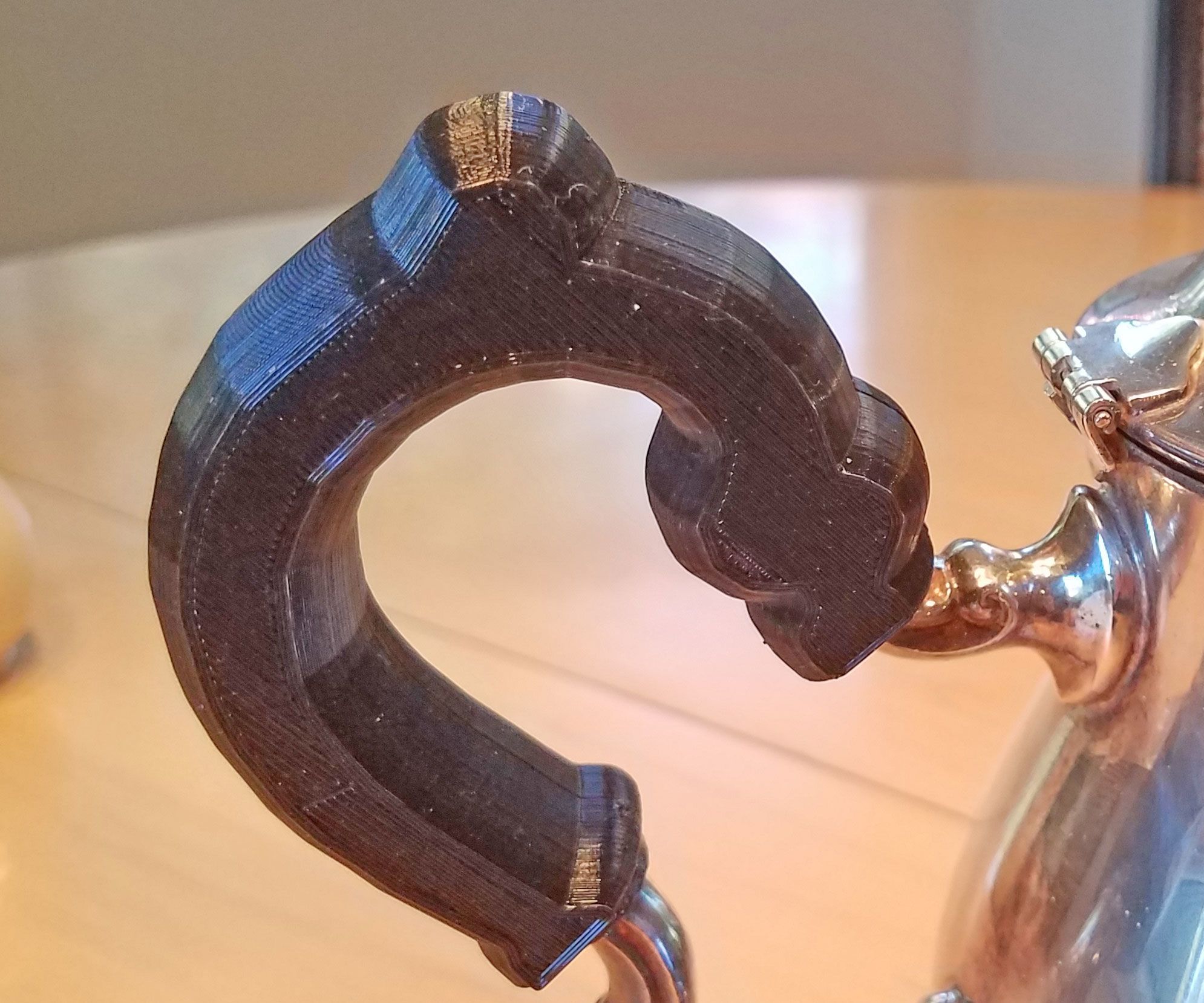 3D Printing a Curved Shell for a Teapot Handle