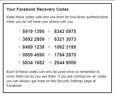 Two-Factor Authentication Settings