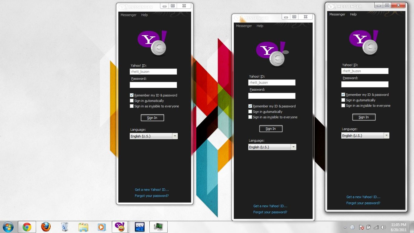 S22 BASICON Project: How to Run Multiple "yahoo Messenger" Clients Simultaneously in a Single Computer