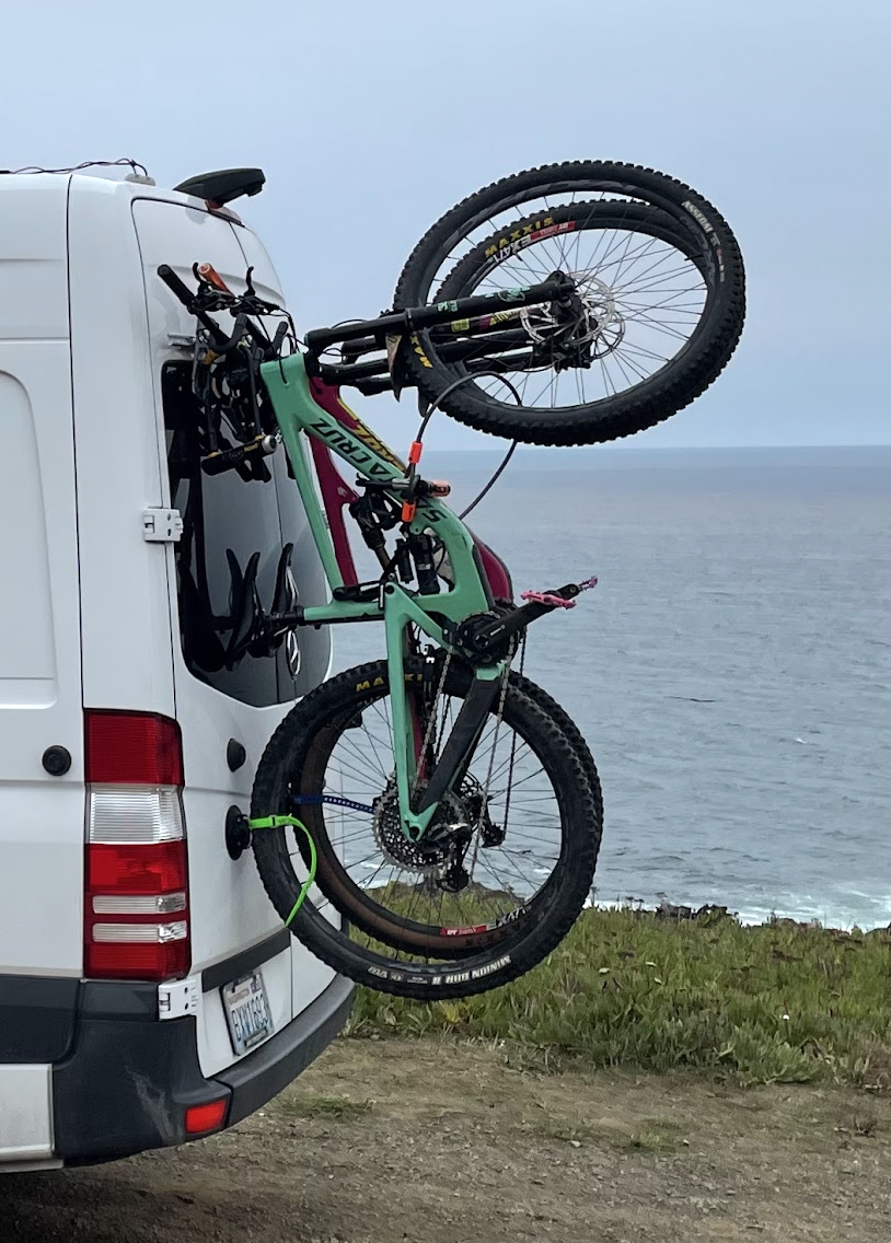 Mimimalist Van Bike Rack Rear Door Mount