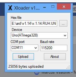 Upload the Hex File