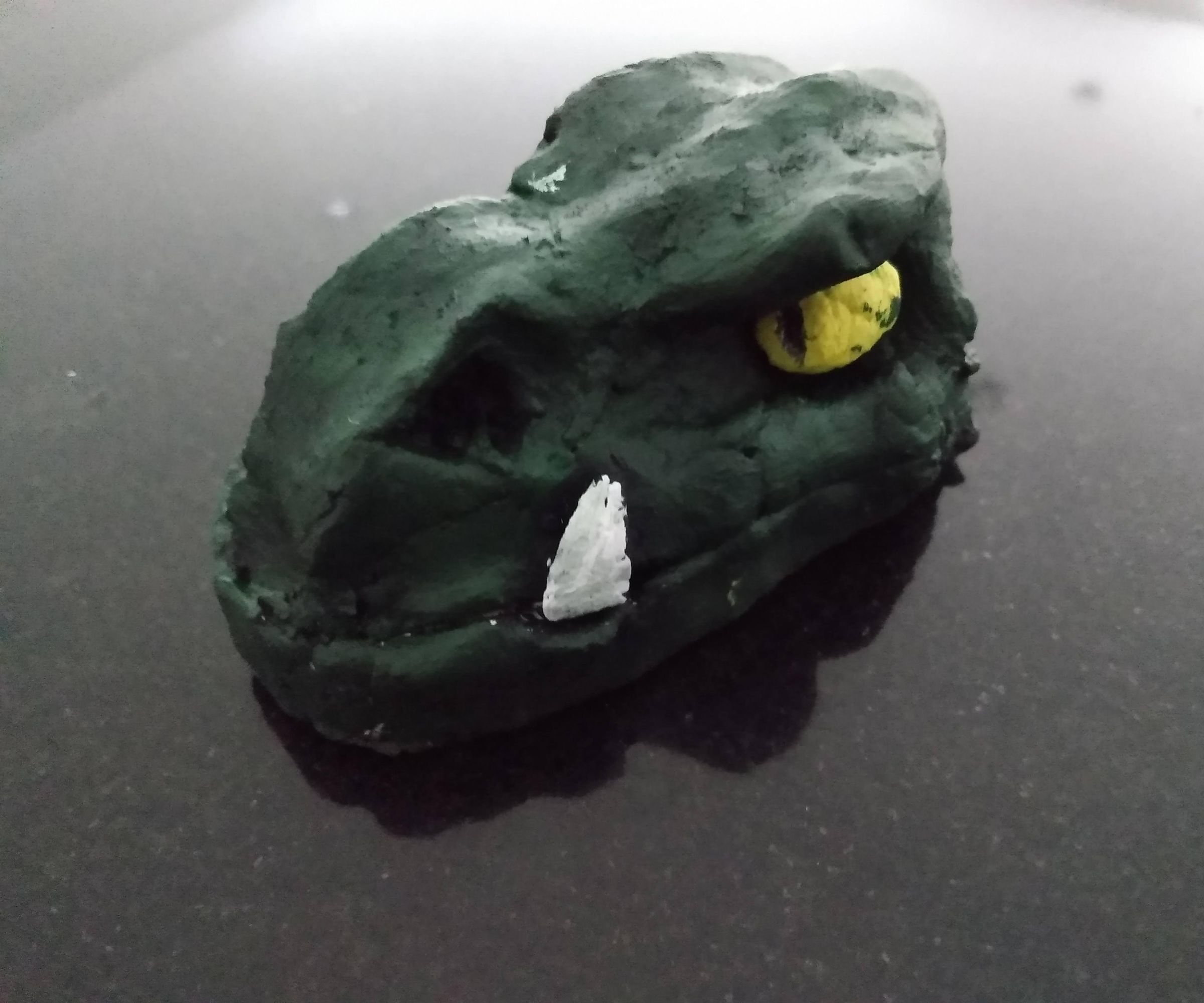 Clay T-rex Head