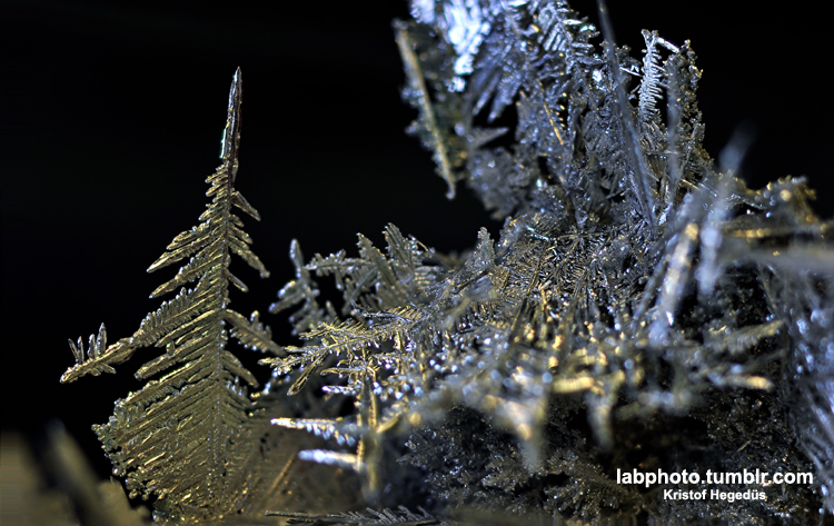 How to make some crystalline metallic silver easily