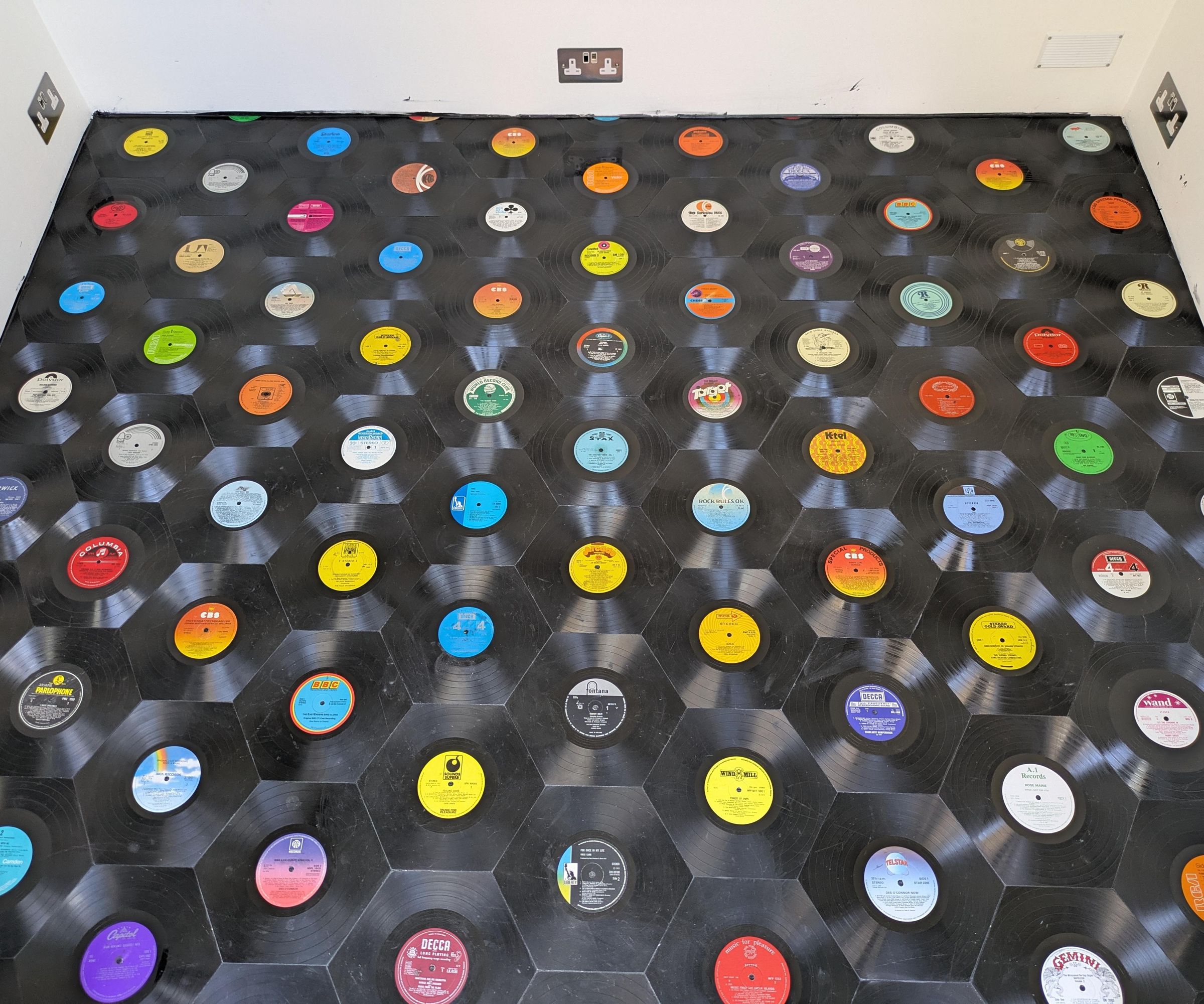 Recycled LP Vinyl Tiles Using a CNC Machine