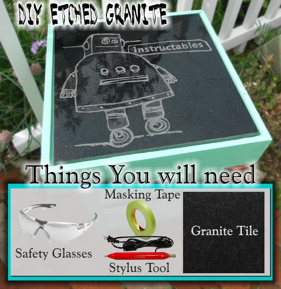 Etching Granite by Hand 3 Steps Instructables