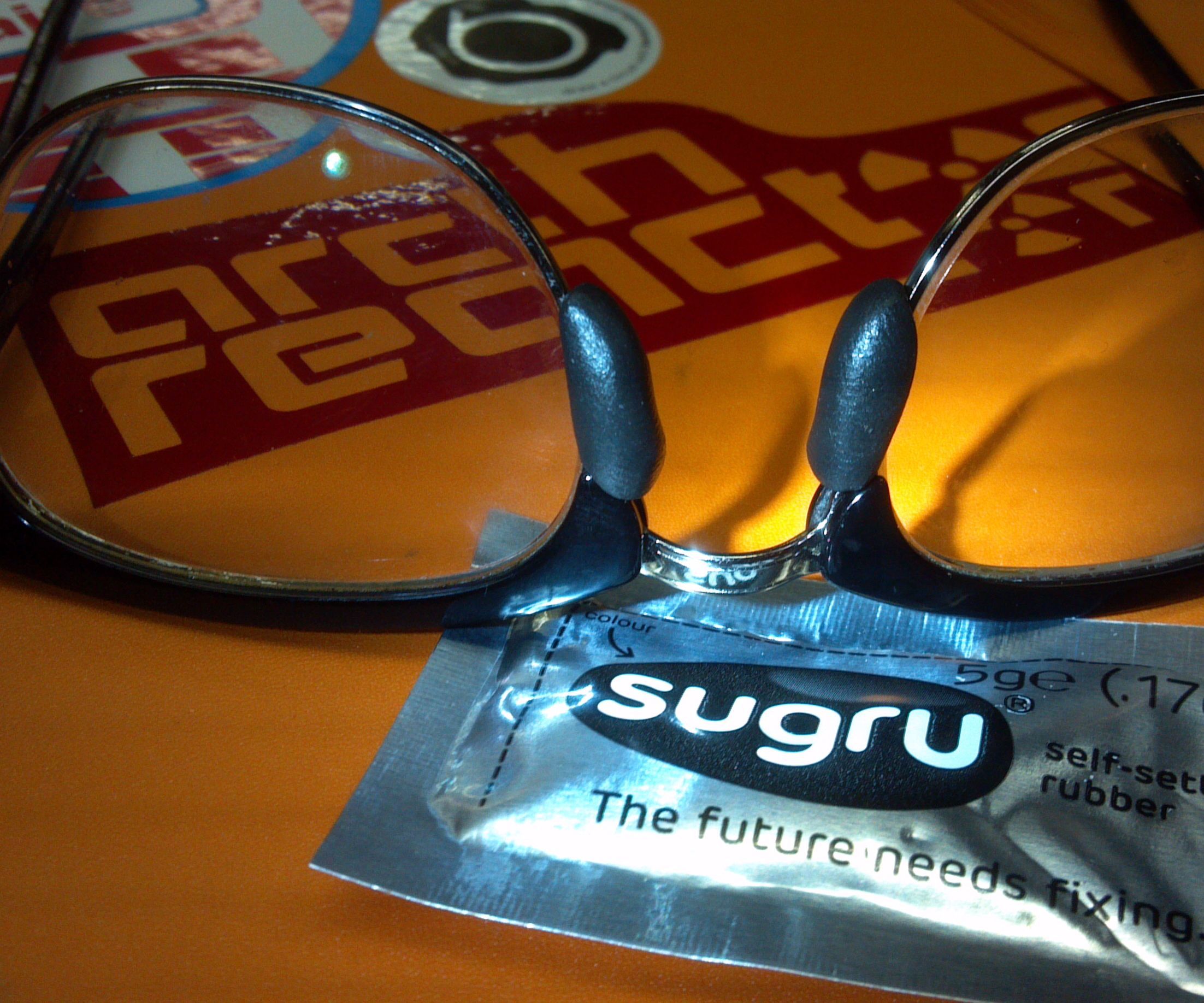 Sugru Eyeglass Nose Pieces