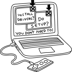 Plug in the Red USB Cable to Your Computer