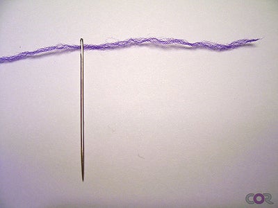 Threading Woolly Nylon Thread.