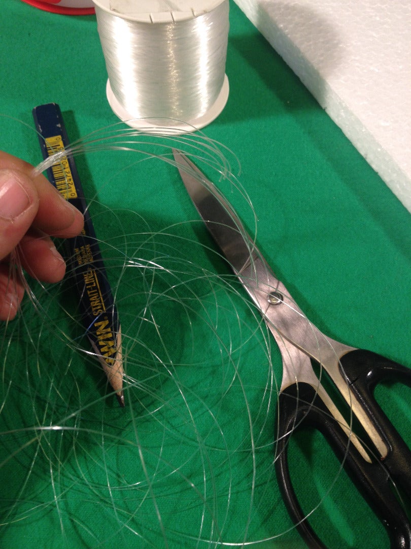 Step Five Making the Hanging Spider Web...